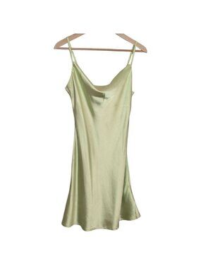 Hollister Slip Dress Satin 90s Y2K HOCO Womens Small
